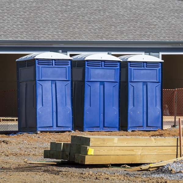 what is the expected delivery and pickup timeframe for the porta potties in Columbus